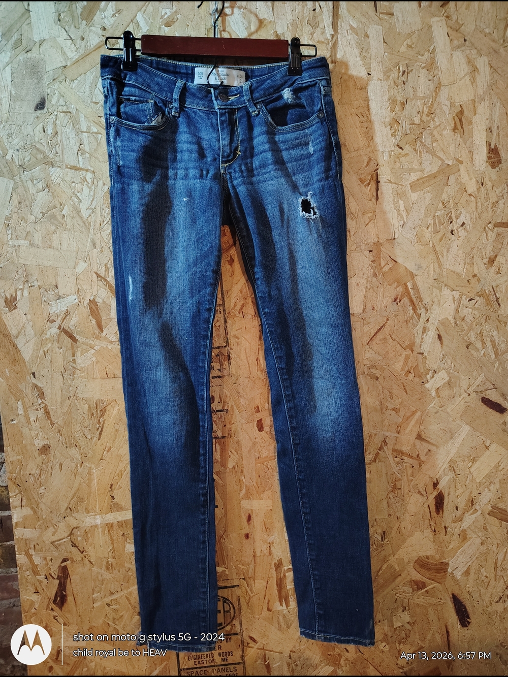 Abercrombie & Fitch Women's Dark Blue Skinny Jeans Sz 00R